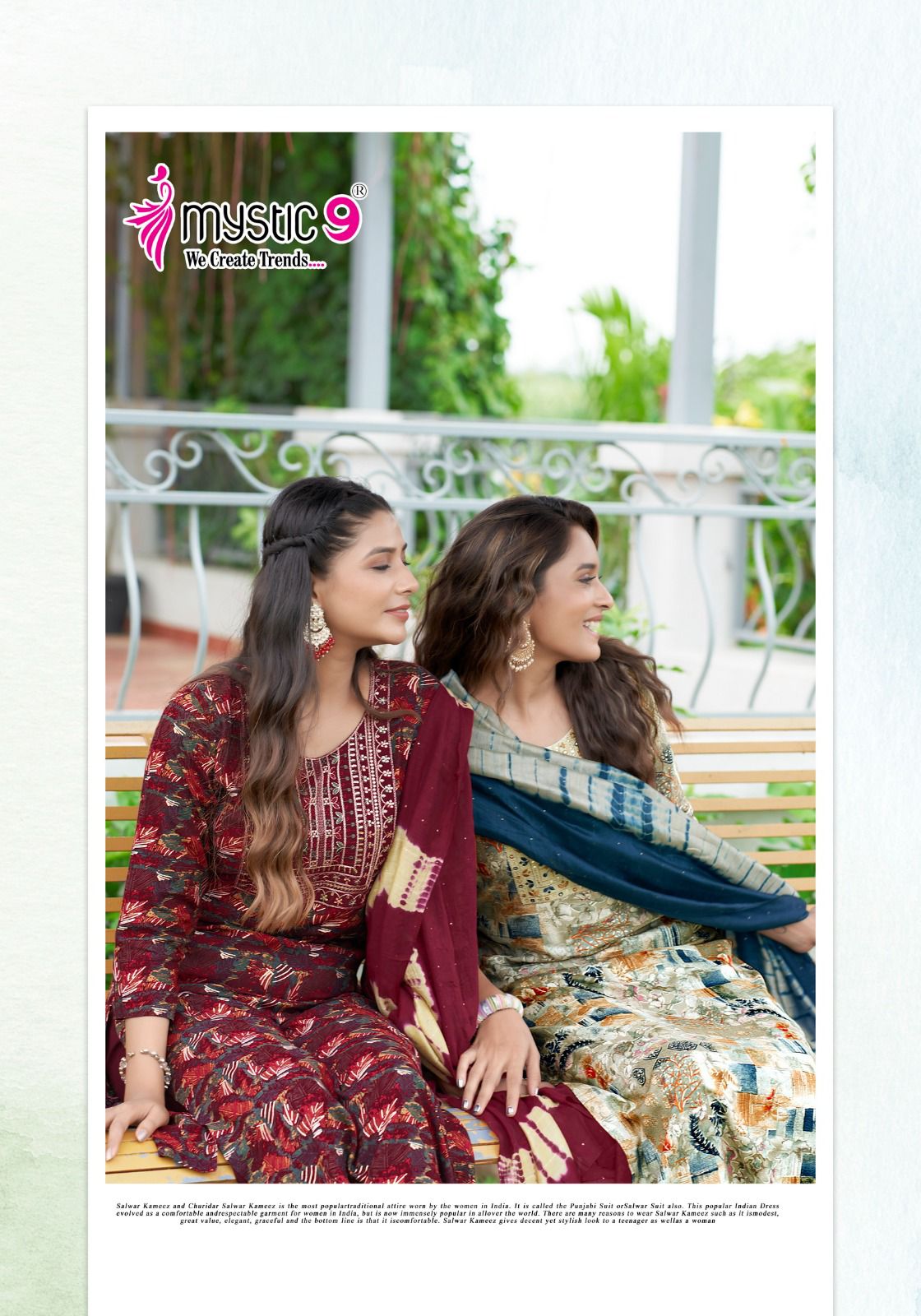 Sabri Vol 2 By Mystic 9 Rayon Printed Embroidery Kurti With Bottom Dupatta Wholesale Price In Surat